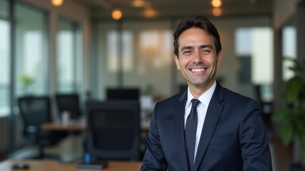 Empleado de banco en escritorio asesorando sobre financiación de vivienda social